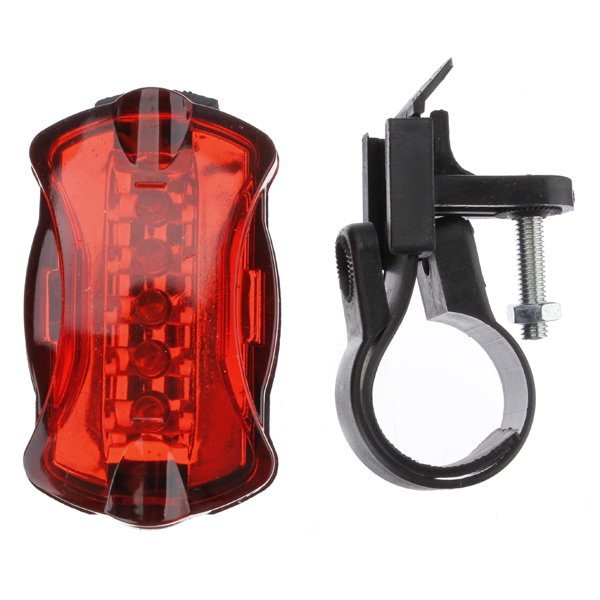 New 5 LED Bike Bicycle Rear Tail Safety Flashing Light