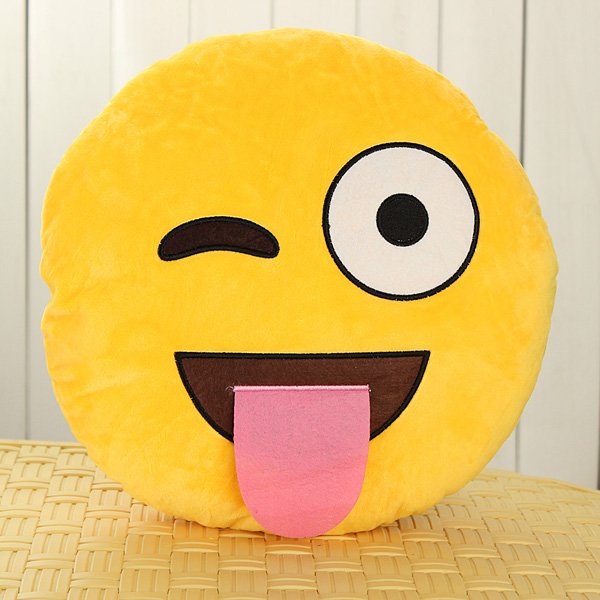 Emoji Smiley Emoticon Yellow Round Plush Soft Doll Toy