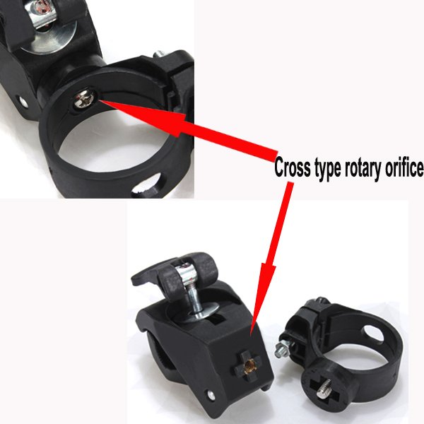 Universal Flashlight Front Light Mount Clip Holder Stand Bracket