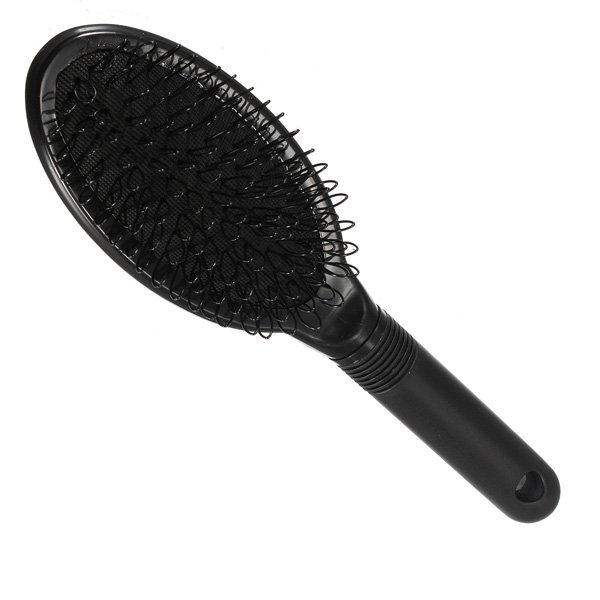 Blck Anti Static Comb Loop Pin Cushion Comb Hair Care Supplies