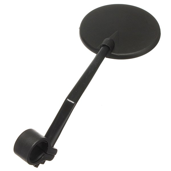 Bicycle Back View Mirror Bike Handlebar Rearview Convex Glass Black
