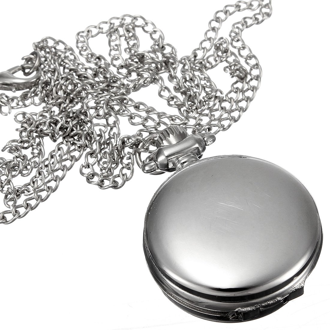 Vintage Birdcage Rose Necklace Quartz Pocket Watch