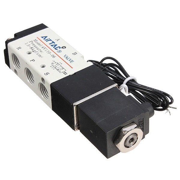 DC 12V 2.5W Car Solenoid Air Valve 5 Port 2 Position