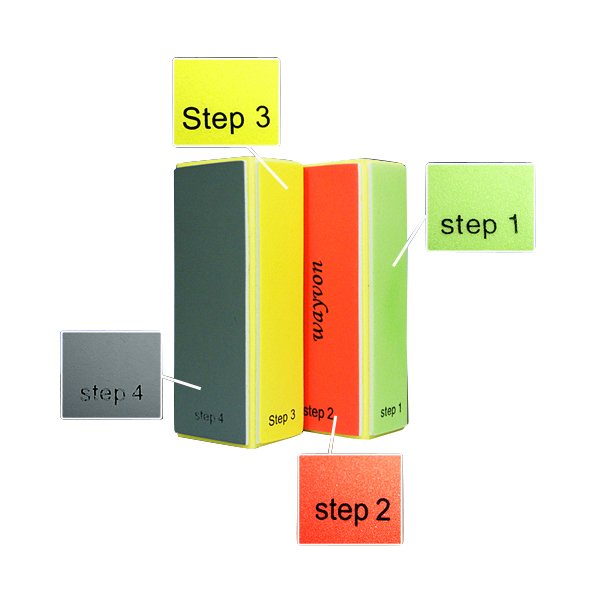 10pcs Nail Art 4 Step Buffer Sanding File Blocks Buffers