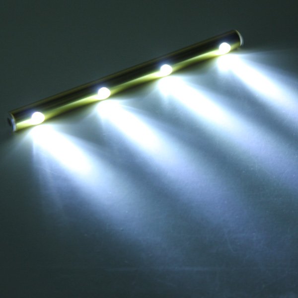 Flute Shaped Cabinet Closet Desk LED Light Strong Magnetic Base