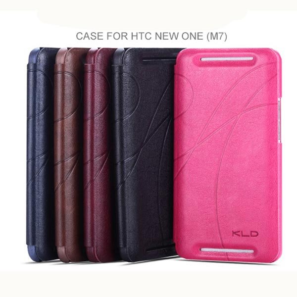 KALAIDENG Ultra-thin PU Leather Flip Wallet Case For HTC One M7