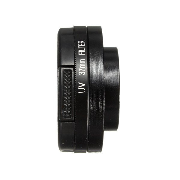 37mm Filter Adapter Glasses UV Lens + Protective Cap For Gopro 3 3+