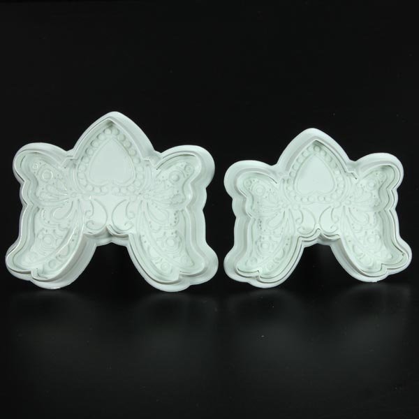 Sweet Heart Butterfly Lace Fondant Cake Cookies Plunger Cutter Mold
