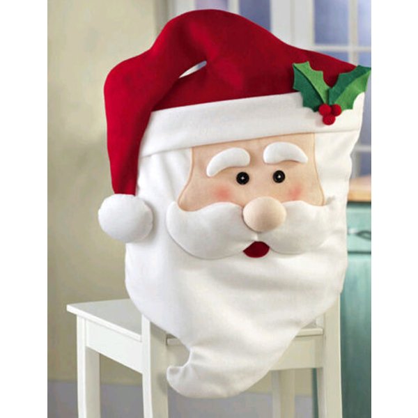 Mr And Mrs Santa Claus Christmas Chair Cover Garden Home Decoration