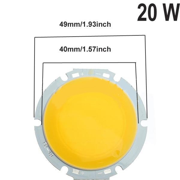 20W Round COB LED Bead Chips For Down Light Ceiling Lamp DC 32-34V