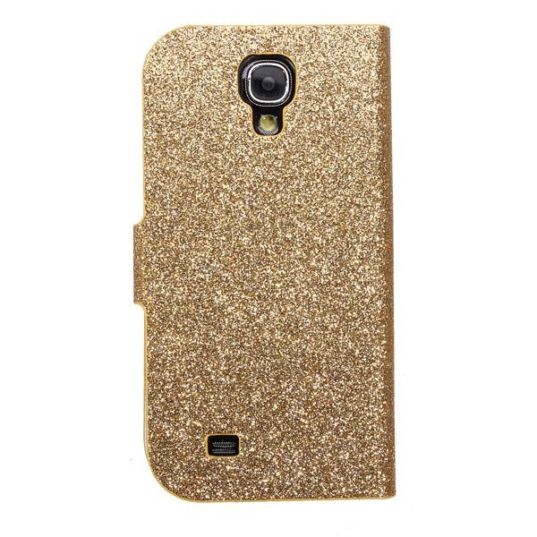 Bling Flip Magnetic Lock Stand Wallet Case For Samsung Galaxy S4 I9500