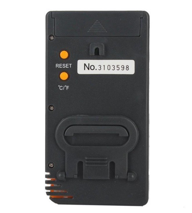 VC330 Digital LCD Indoor Thermometer Hygrometer Clock Humidity Meter