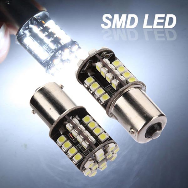2xCar 1156 BA15S Pure 44 SMD LED Tail Brake Interior Bulb
