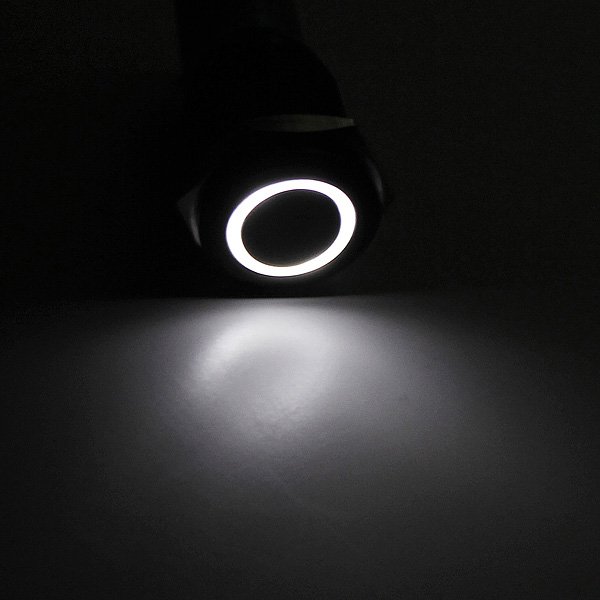 12V Aluminum Metal Switch Power Logo Latching Push Button Led D 16mm