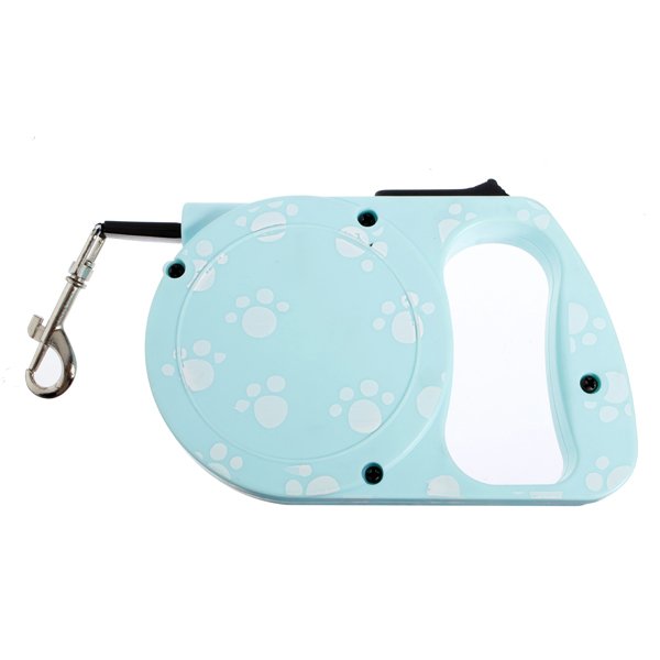 Cord Retractable Extendable Puppy Footprint Walking Lead Pet Dog Leash