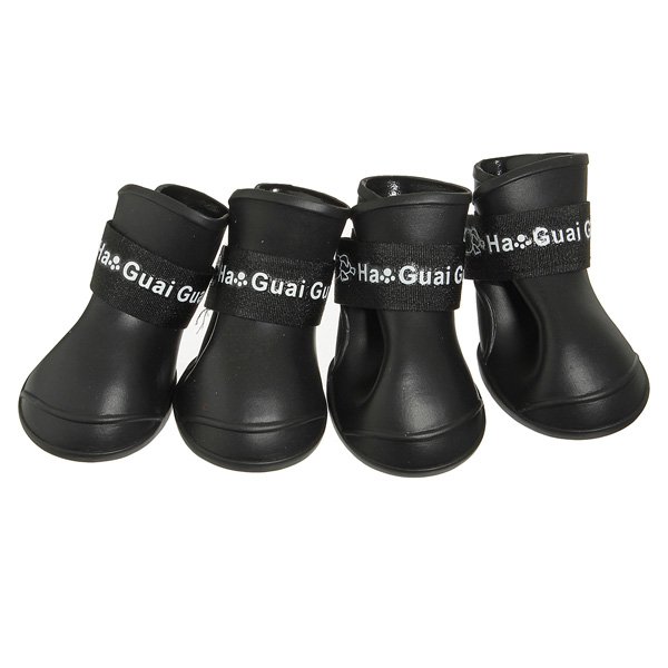 Waterproof Skidproof Pet Dog Rain Protective Rubber Shoes Booties