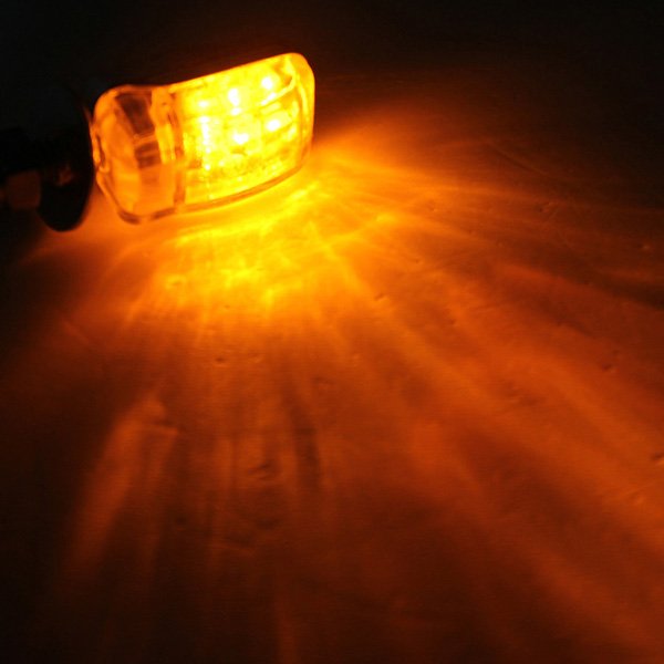 Amber 6 LED Mini Motorcycle Turn Lights Blinker Indicator