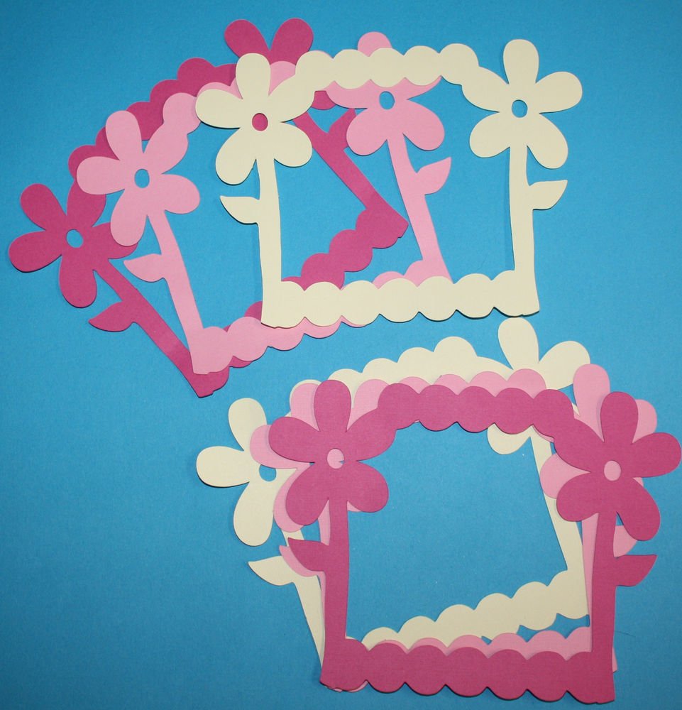 6 Daisy Picture Frames/Scrapbooking/Frames/Die Cuts/Paper Cuts/die cuts/embellishments