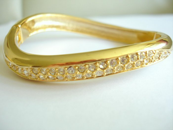 Yellow Gold Plated + Cubic Zirconia
