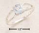 Open Loop Blue Topaz Ring