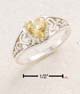 Filigree Ring with Citrine Heart
