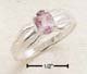 Pinched Channel Ring with Amethyst