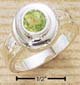 Round Inset Peridot Ring