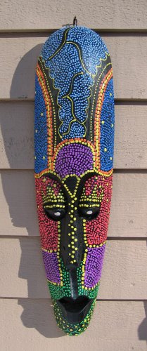 African Tiki Mask - African - Bali Mask - Tribal Mask