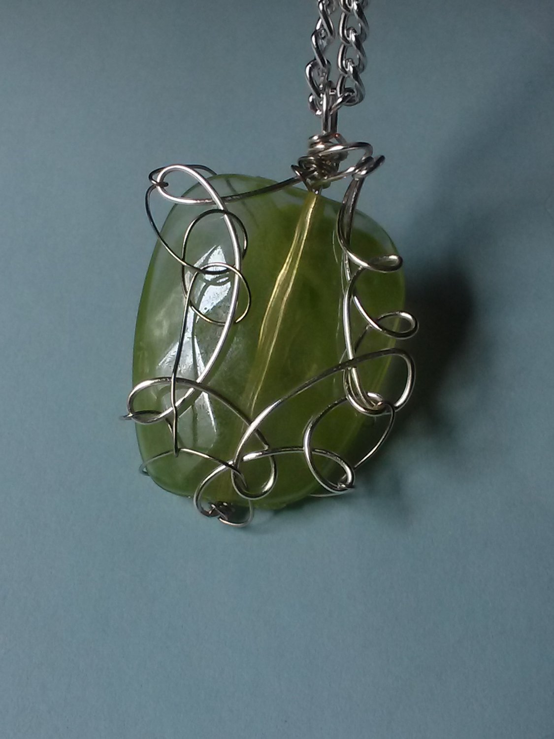 Wire Wrapped Pendant (Acrylic)