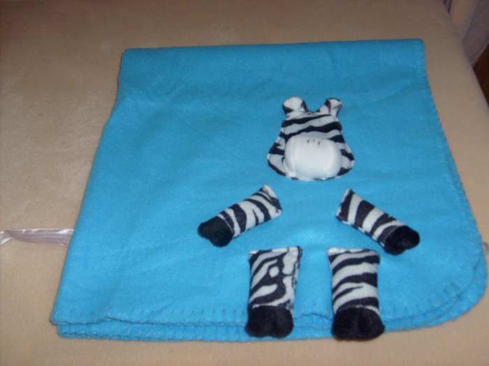 BABY ANIMAL AND LITTLE GIRL BLANKET