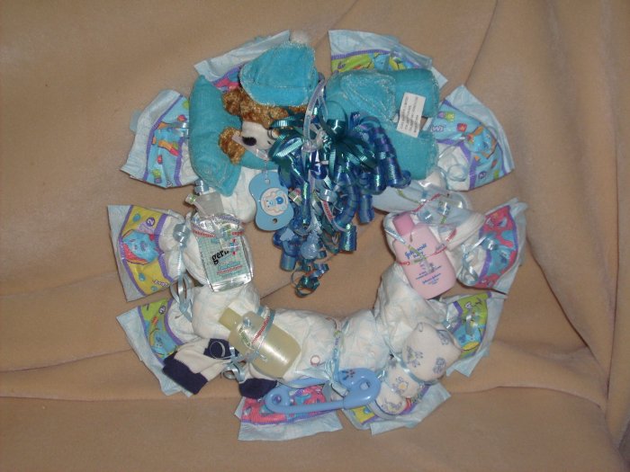 BABY BOY WREATH