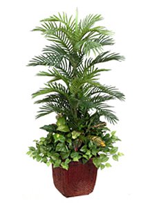 Artificial Areca Palm Tree With Mixed Foliage (4 Feets tall)