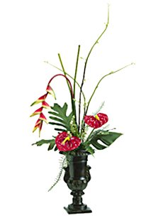 Artificial Heliconia, Anthurium Arrangement
