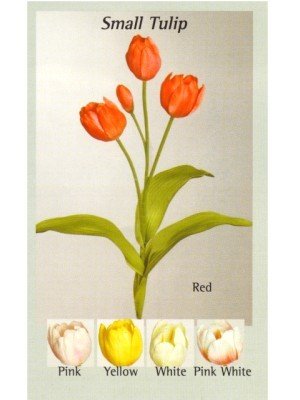 White Tulip Spray - 25 in