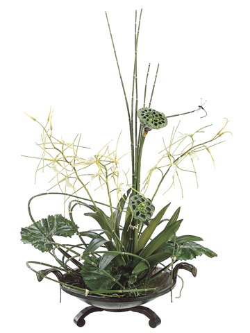 Elegant White Mauve Snapdragon Rose In Vase