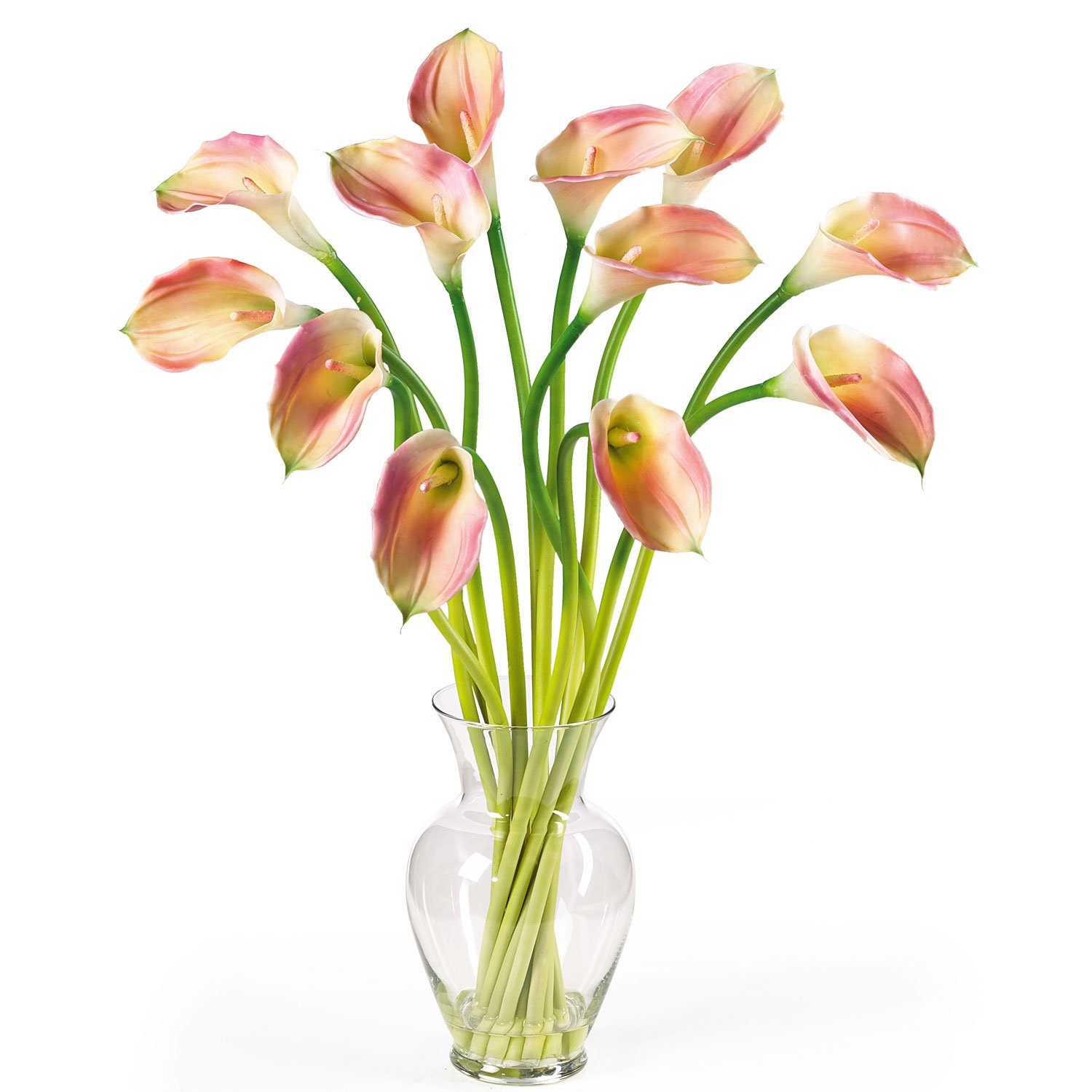 Calla Lily Liquid Illusion Silk Arrangement - Pink