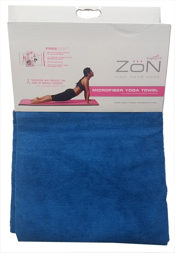 Zon Blue Yoga Towel 24" x 70" Microfiber RC4-BYT