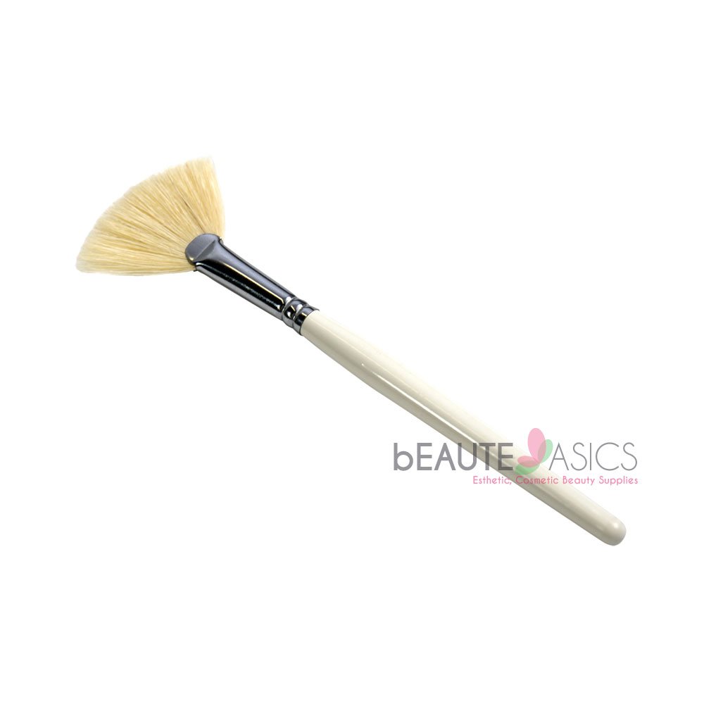 Facial Fan Brush Mask Brush Stiff Boar Bristle - sb4011x1