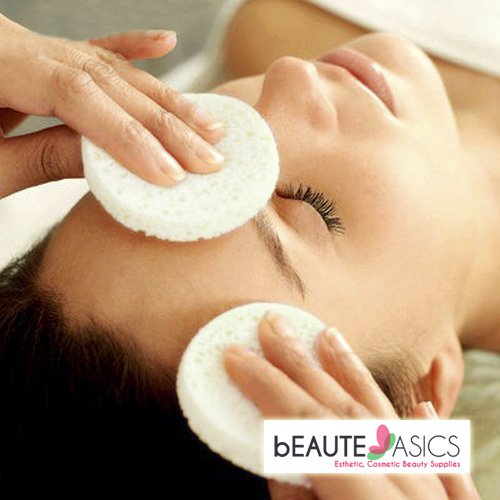 100 Pcs Appearus Compressed Facial Cleansing Sponges, White - S1901Wx1
