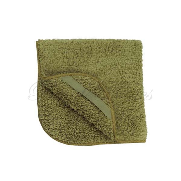 Plush Microfiber Face Wash Cloth, Olive Green, 12x12 - BT6011Ox1