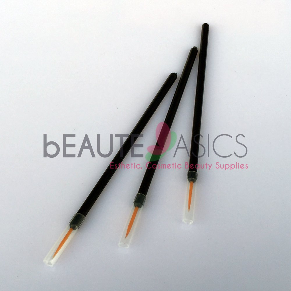 100 Pcs Disposable Fine Tip Eyeliner Brush, Synthetic Bristle CA5020x1