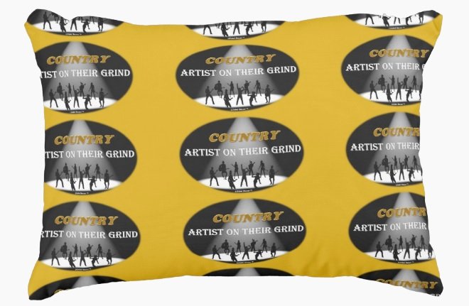 COUNTRY Artist On Their Grind Pillow 16" x 12" Accent Pillow