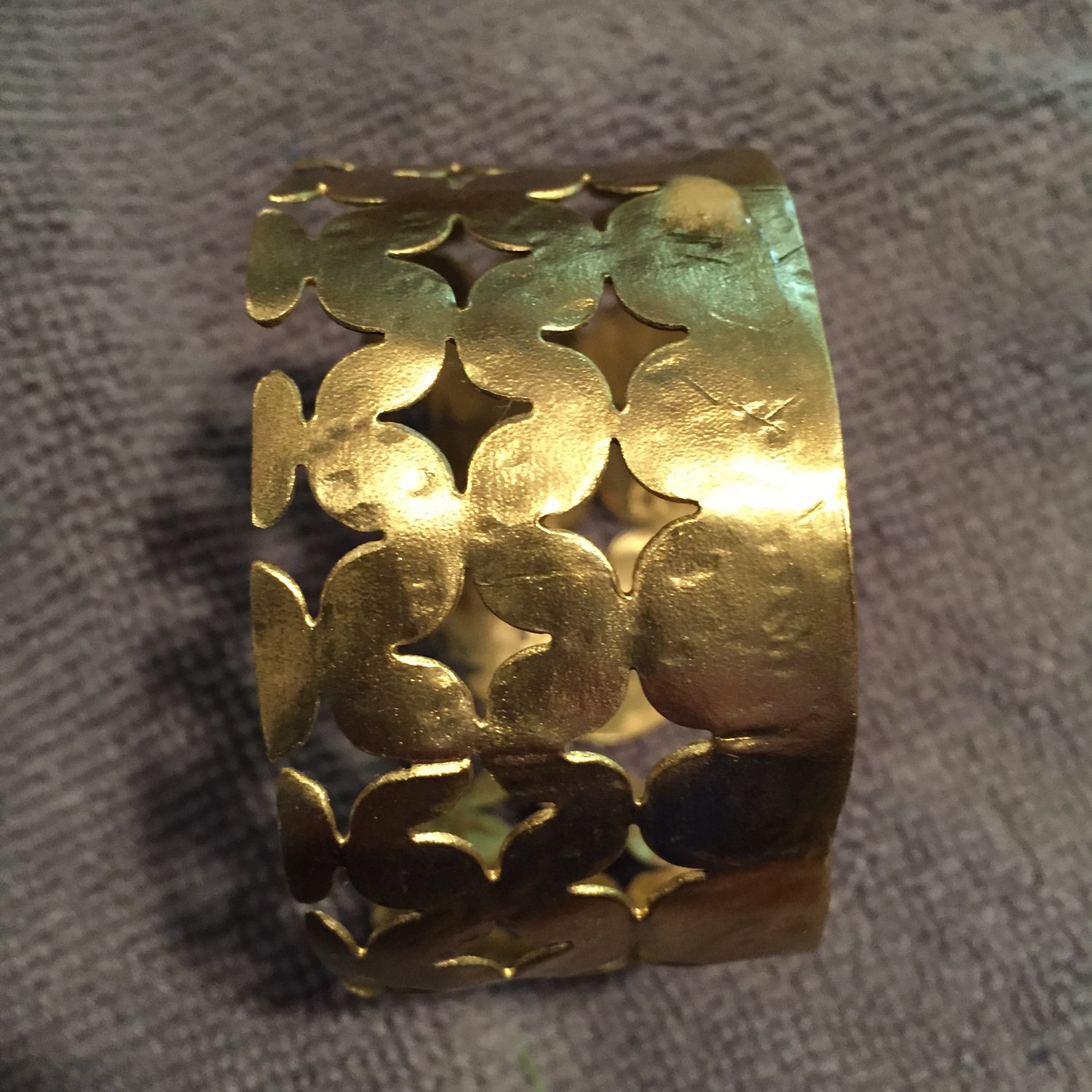 Hand Crafted Brass Bracelet Cuff