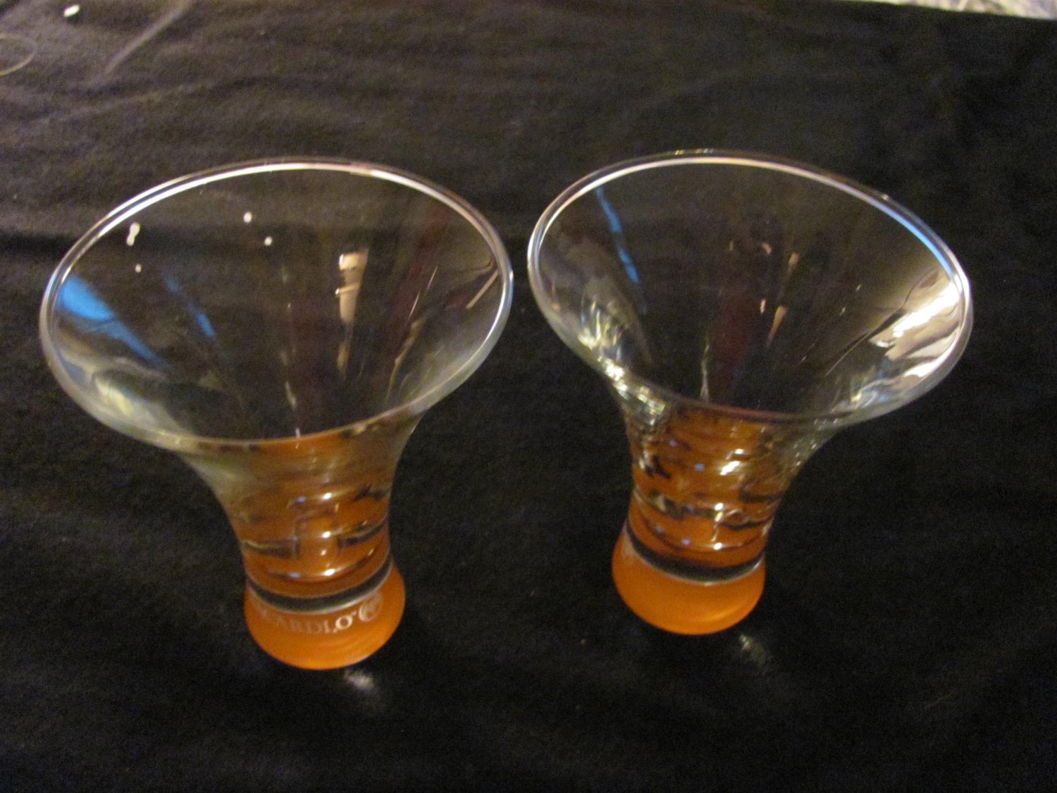 Set of Two Retro 60's Bacardi Glasses