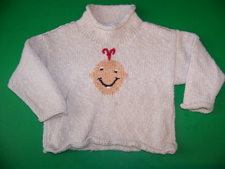 Suss Design Smiley Baby Sweater