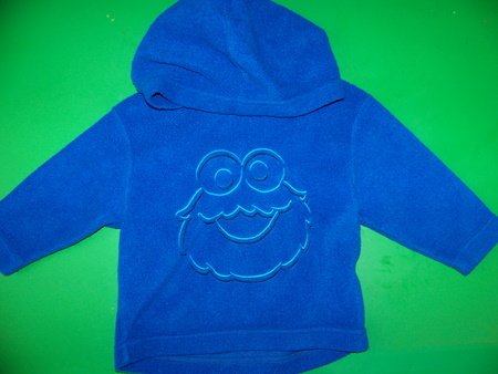 Cookie Monster Fleece Hoodie - 12m