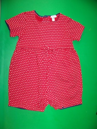 Baby Gap Red Stars Romper - 2yrs