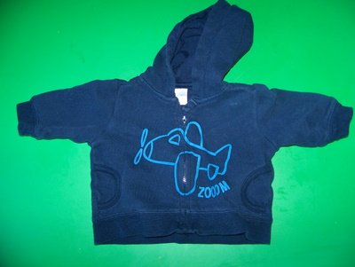 3M Cherokee Baby "Zoom" Blue Airplane Hoodie Jacket