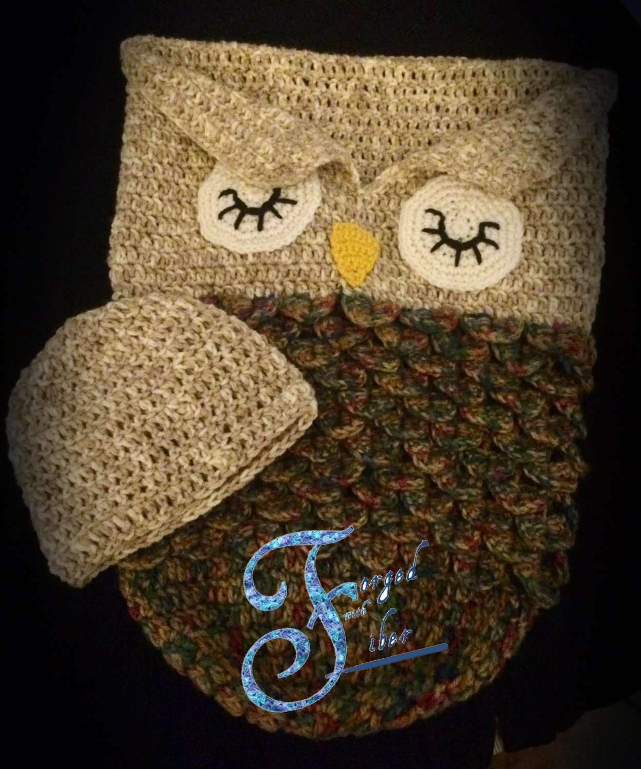 Owl Cocoon Pattern Newborn-2T