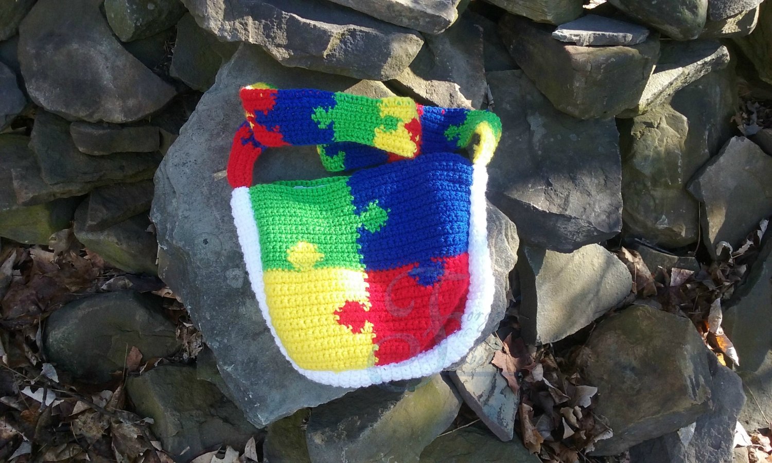 Autism Puzzle Shoulder Bag Pattern